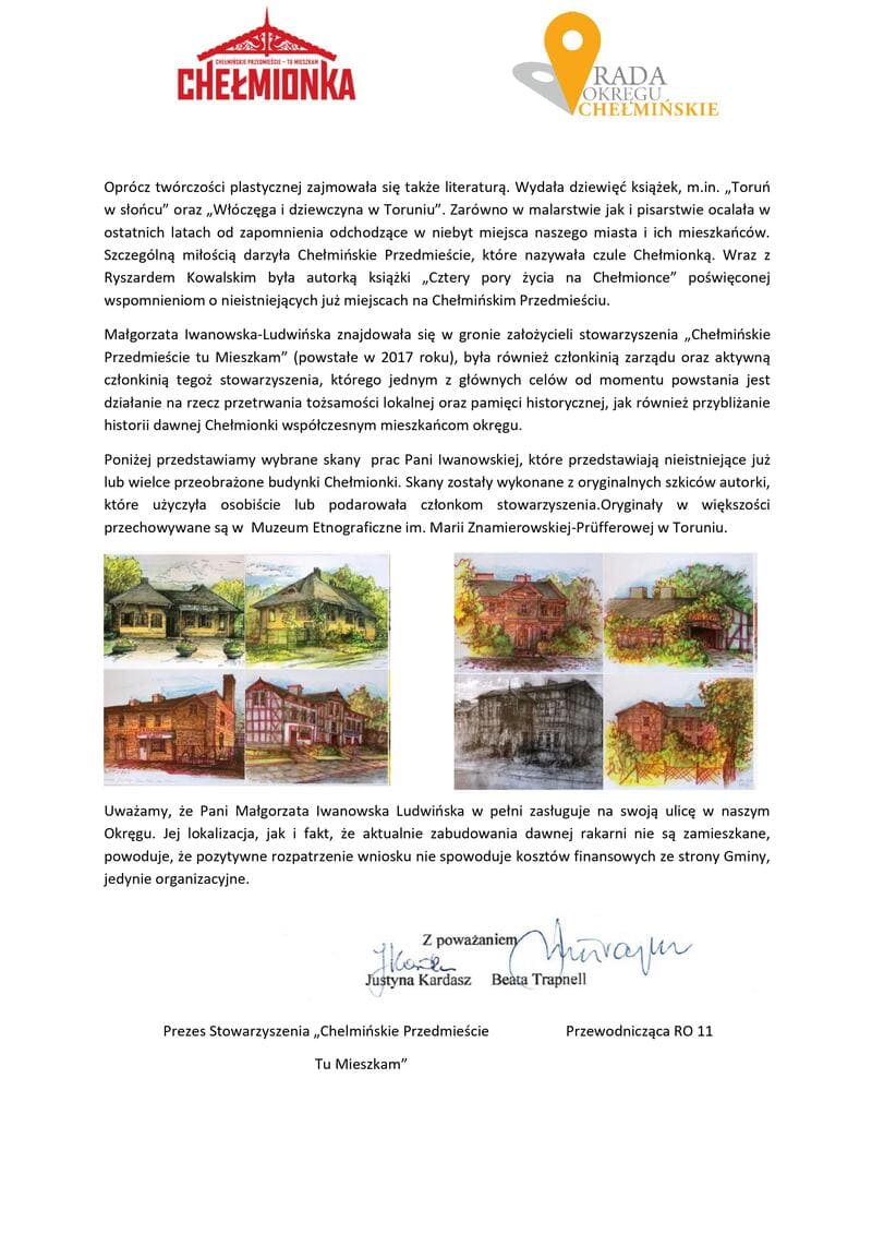 Stowarzyszenie „Chełmińskie Przedmieście Tu Mieszkam”